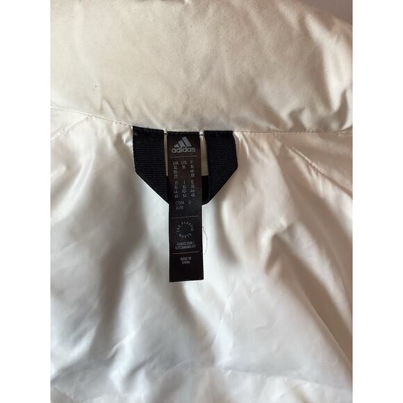 White Adidas Puffer Vest Zip Women XL - Picture 5 of 5